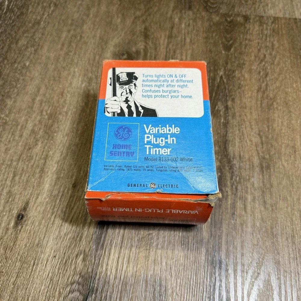 Vintage GE Home Sentry Variable‎ Plug-In Timer Unopened New 1970s 8133-002
